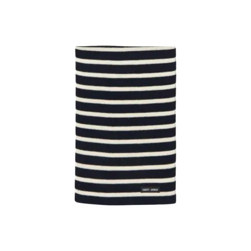 SAINT JAMES Шерсть Трикотаж Шарфы Унисекс Морской Синий Слоновая Кость