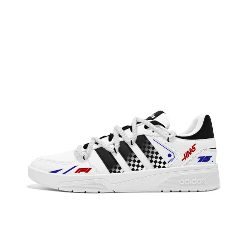 ADIDAS NEO Courtbeat F1 Racing Износостойкий и Легкий Низкий Топ Скейтборд Кроссовки Унисекс Белый