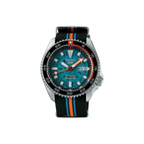 SEIKO BAMFORD SKX Collection Автоматический Ручной Механизм Механические Часы Нейлоновый Ремешок 42,5 мм