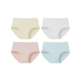 Светло-желтый + белый + розовый + синий