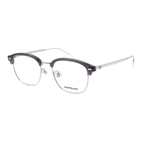 MONTBLANC Пластина + Титан Оправа «Брови» Очки с диоптриями Мужские Серый Серебряный
