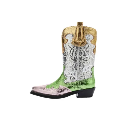 GANNI Botines 4CM Женские Многоцветные