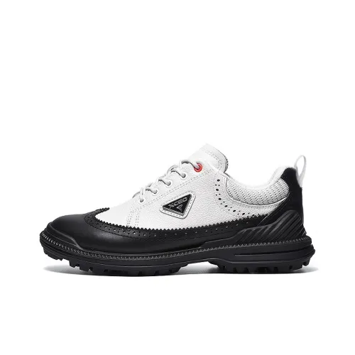 Xceo1996 Износостойкий Водонепроницаемый Противоскользящий MID Топ Обувь для гольфа Женская Белый Черный