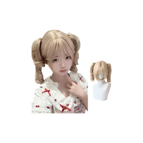 Northward Incline Белый золотой Волна Роман Roll Женская парик Высокая температура Пряжа