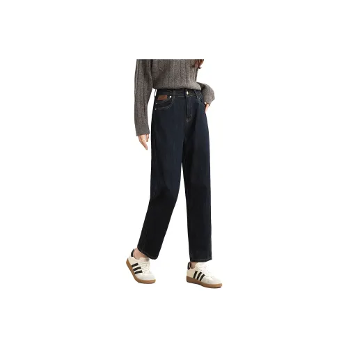 SMEN Темно-синие женские джинсы