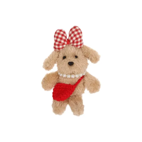 LEVENKENESS Милый Melody Dog Pearl Charm Брелок Plush Подвеска Высота 16 см