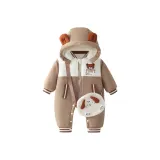 Коричневый-A-1[Милый Сумка через плечо Медведь Хлопок Однотонный]