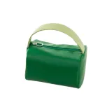 Однотонная сумка для макияжа из ПУ (полиуретана) - зеленая