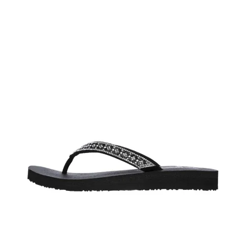 Skechers Meditation Шлепанцы Женские Черные