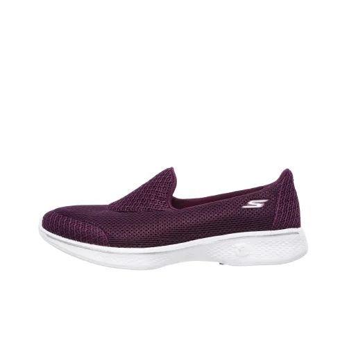 Skechers Go Walk 4 Дышащая Поддерживающая Обувь для Ходьбы Женская Фиолетовая