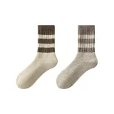 "95% Wool Thick Fleece Terry" Beige+Khaki