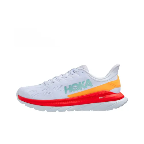 HOKA ONE ONE Mach 4 Low Топ Casual Мужской Белый Красный