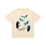 Абрикосовый топ с короткими рукавами