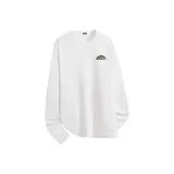 [1 пачка теплый флис, круглый вырез] Белый (Mf Wilderness следы логотип на груди)