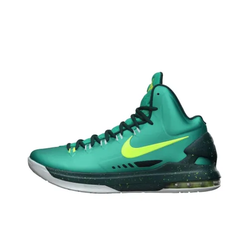Nike KD 5 Hulk Амортизирующие противоскользящие высокие баскетбольные кроссовки для мужчин циановый цвет