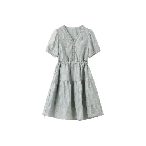 Mo Han Yi Mei Короткий рукав Платье Женское