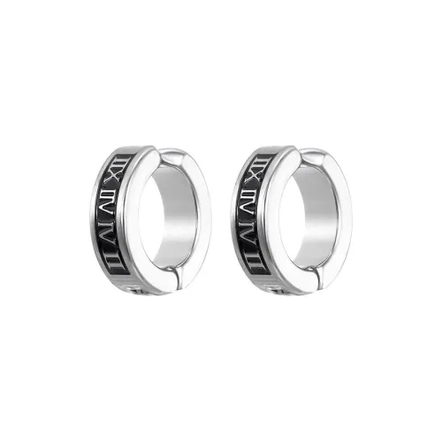 QINGYAZHUBAO Титановая сталь Нижняя заколка Серьги On Унисекс