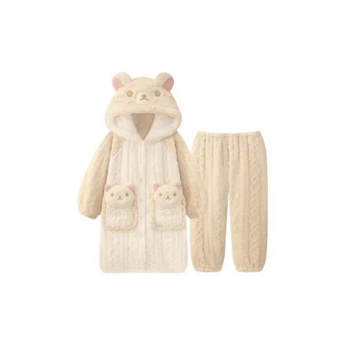 GOYN Медведь Сон Lilac Набор Женские Халаты для ванной