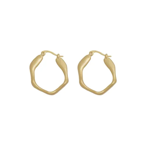 YICAN Медные гальванизированные с настоящим золотом серьги женские