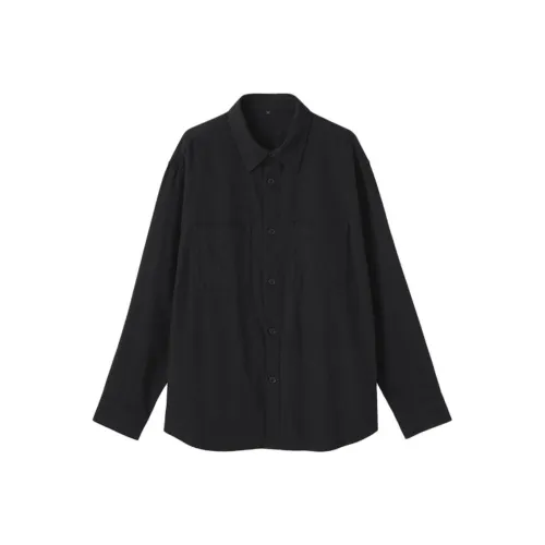 MUJI Фланелевые мужские рубашки