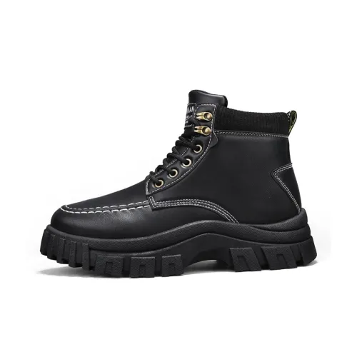 XINJIYUAN Мода Винтаж Рабочие ботинки Короткий Мартин Ботинок Мужской