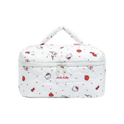 Санрио Hello Kitty Полиэстер Хлопковая Смешанная Сумка для Макияжа Стандартная Женская Белая