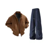 Кофейный (утеплённый) + тёмно-синий (утолщённый)