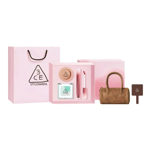 3CE Портативный Трёхкомпонентный Набор Коробка Eye Тени Румяна Жидкая Помада