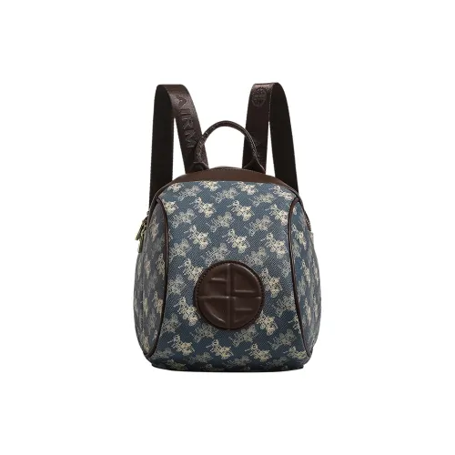 TTaG．baG ПВХ Рюкзак Стандартный Женский Синий