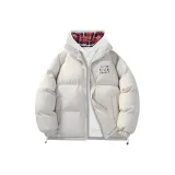 Экрю-Черный логотип (в комплекте с клетчатым внутренним слоем свитшот)