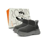 Серый с флисовой подкладкой