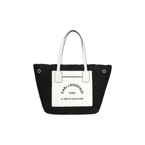 KARL LAGERFELD Рафия Тоут Сумка Сумка для покупок Женская Черная