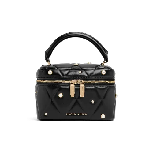 CHARLES KEITH ПУ (полиуретан) Ювелирные украшения Сумка Сумка Маленькая Женская Черная