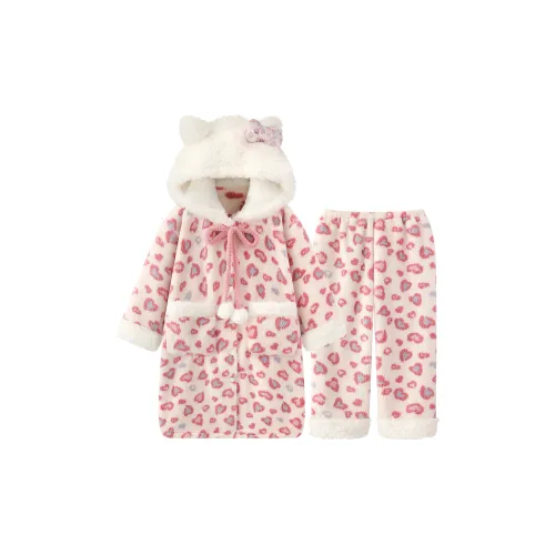 QIAOYUN Леопардовый принт Женские Пижамные комплекты