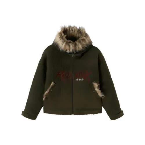 Dme Темно-зеленый унисекс пуховики