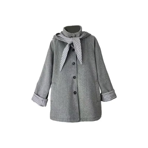 SCCREBEL OFFICIAL Серый Женский Пальто