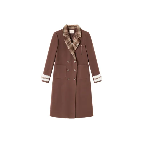 FABRIC PIG Пальто Женское Какао COLLEGE