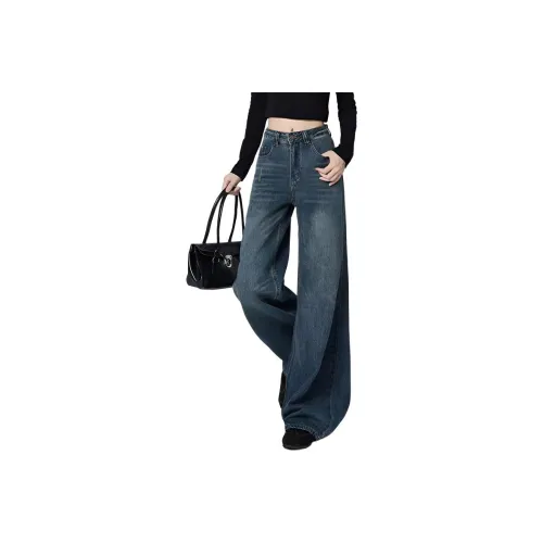 MORTEN SOLUM Винтажный синий стандартный женский джинсы