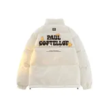 Белый хлопковый пуховик