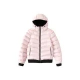 Розовый хлопковый пуховик