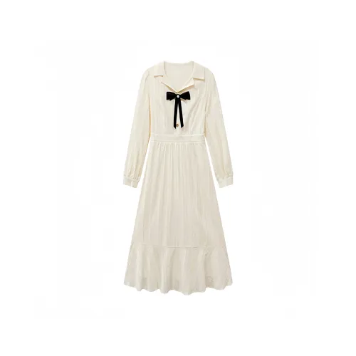 YGPRW Длинное платье с длинным рукавом женское