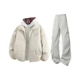 Айвори Белый + Светло-Серый Штаны