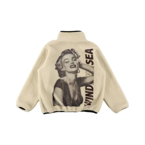 WIND AND SEA совместное издание Marilyn Monroe Коллаборация Fw25 BOA JACKET Unisex