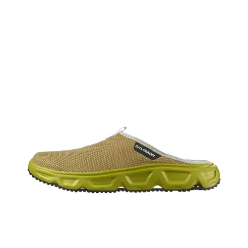 SALOMON Быстросохнущие Домашние тапочки Мужские Желто-зеленые