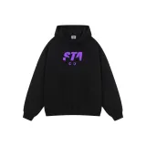 Чёрный, фиолетовый, с принтом, флисовая подкладка