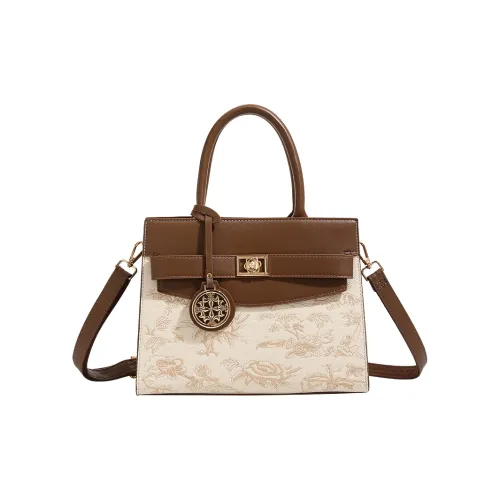 SMILE FOCUS Microfiber Synthetic Leather Bag Standard Women's Brown