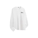 [1 пачка теплый флис, круглый вырез] Белый (Mf готический логотип с шипами на груди)