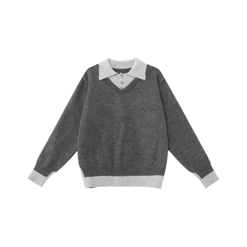 JIE STUDIO Серый Унисекс Трикотаж