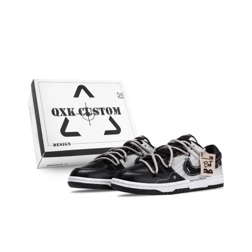 Nike Dunk Детские Скейтбординги Низкий Топ Черный [Особенная Коробка для Обуви] Для школьного возраста