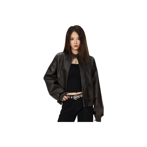 Wen Shan кожаная куртка женская